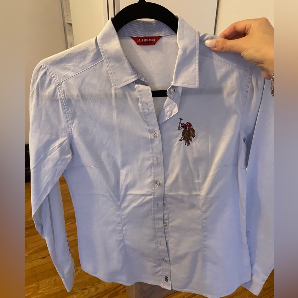 Shirt with bottons blue color US polo